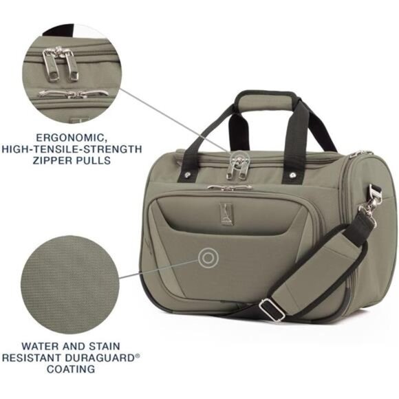 5 Softside Lightweight Underseat Carry-On Travel Tote, Overnight Weekender Bag - Picture 2 of 7